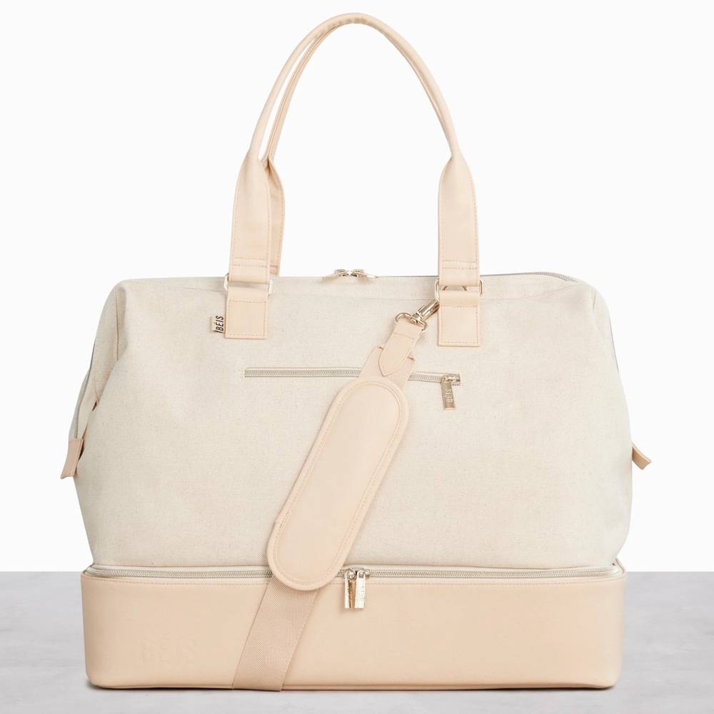 BEIS Weekender Tote Bag in Beige